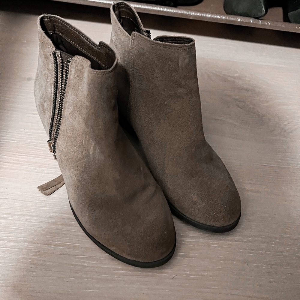 Taupe booties
